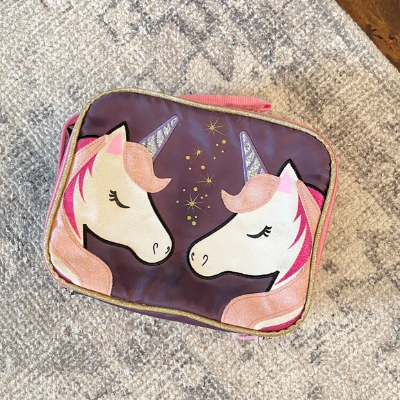 Other - Unicorn 🦄 magical sparkle insulated lunch bag lunchbox deep purple pink gold